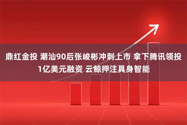 鼎红金投 潮汕90后张峻彬冲刺上市 拿下腾讯领投1亿美元融资 云鲸押注具身智能