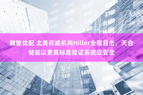 数魅优配 北美权威机构Hiller全程目击，天合储能以更高标准验证系统级安全