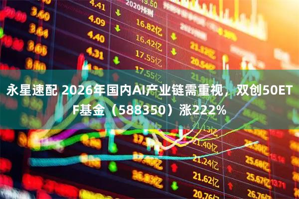 永星速配 2026年国内AI产业链需重视，双创50ETF基金（588350）涨222%